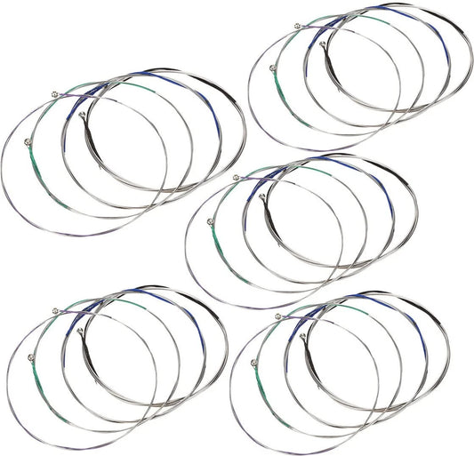 TUOREN 5 Packs of Violin Strings Full Set (G-D-A-E) 5 Pack, Transparent