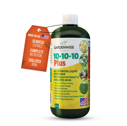GARDENWISE 10-10-10 All Purpose Plant Food - 8 OZ, Liquid Fertilizer