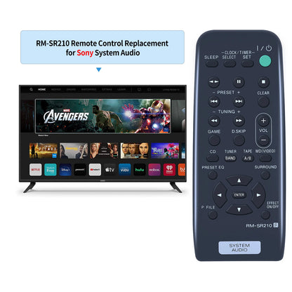 RM-SR210 Remote Control For Sony System Audio 147650311 HCD-RG70AV MHC-DX30