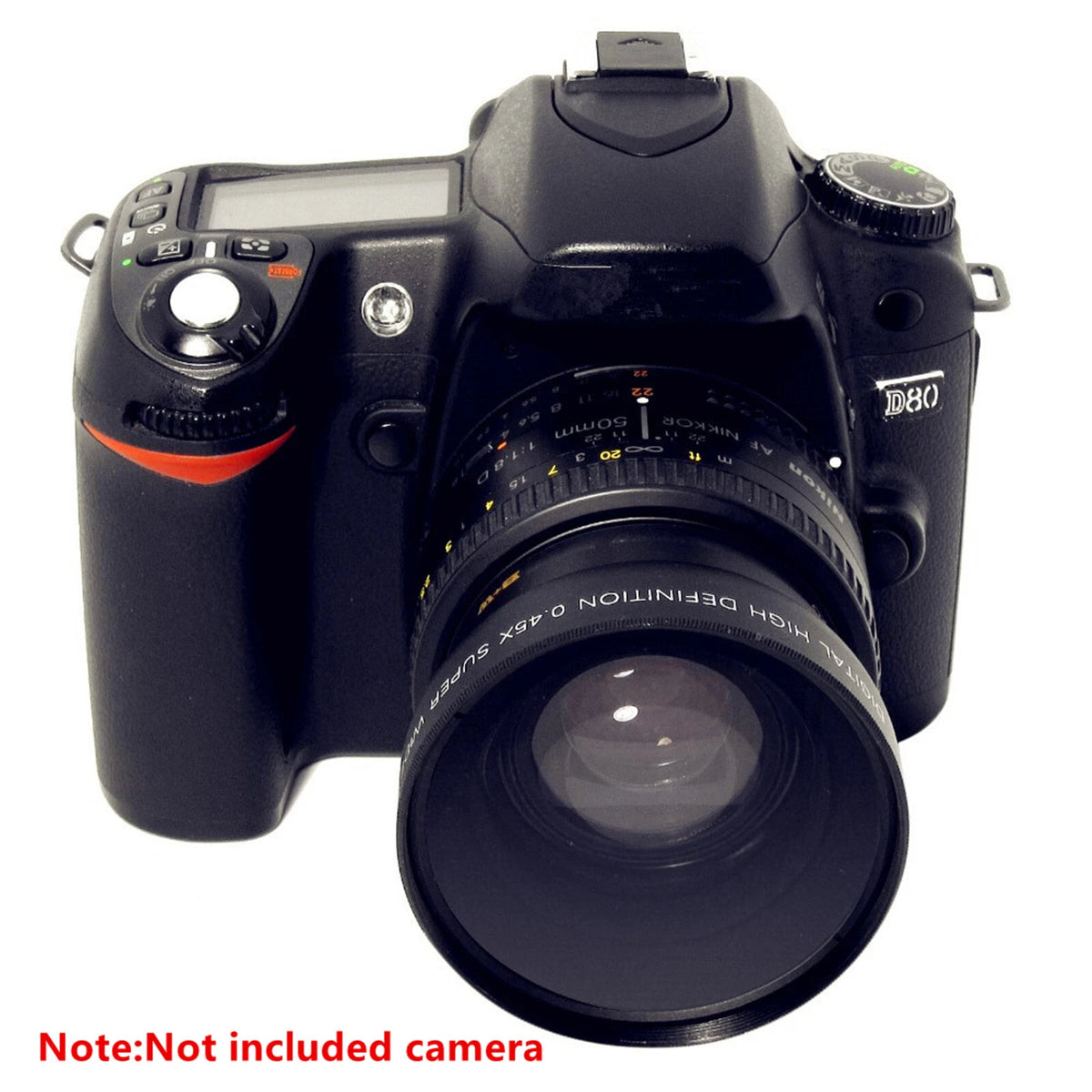 52MM 0.45x Wide Angle Lens + Macro Lens for 52mm DSLR and digital camera F
