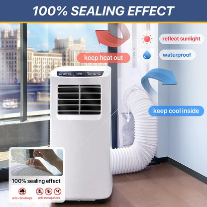 LOVIGA Portable Air 10"X76"~91" (25X232cm), White-10"X76"~91" (25X232cm)