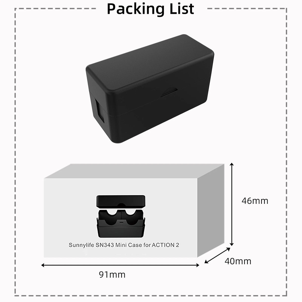 Anti-Dust Plastic Camera Protection Storage Cover For DJI Action 2 Accessories