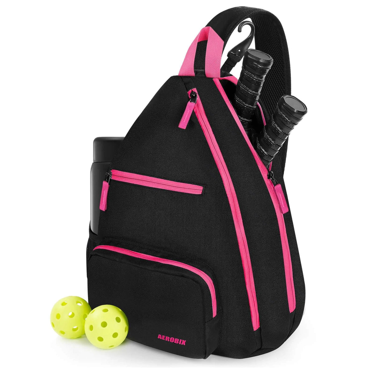 AEROBIX Pink Pickleball Bag for Women & Men, Pickle Carry-On 20-Inch, PINK