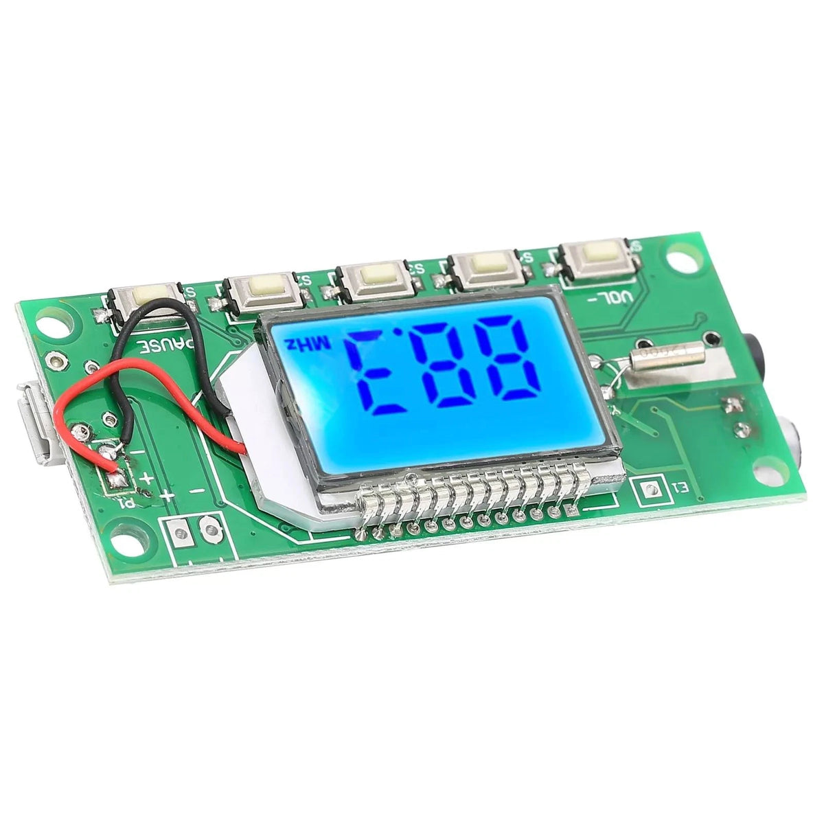 1* FM Module PCB Board W/LCD Display Digital FM Radio Projects Accessories