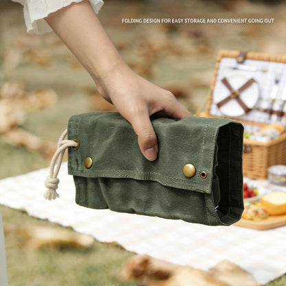 WINRIOO Camping Travel Spice Kit，Portable Mini 19×11×6 cm, Green