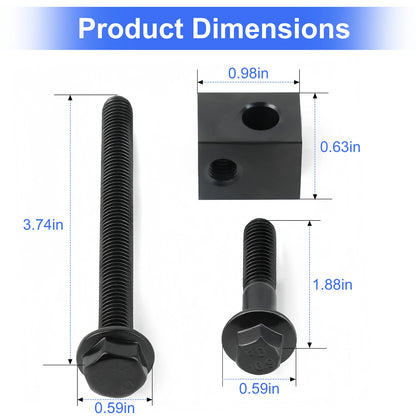 Alternator Pump Pulley Adjuster kit with Mounting Bolts/Nuts for Hyundai Kia