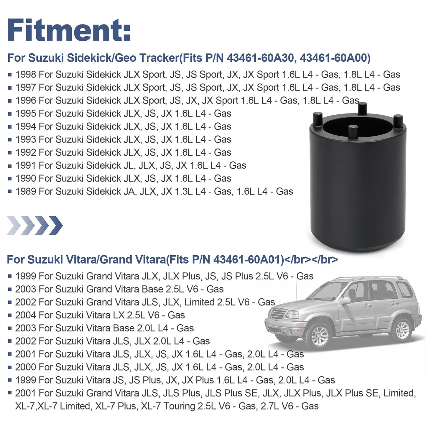 Wheel Axle Nut Socket Removal Tool For Suzuki Sidekick Geo Tracker Vitara