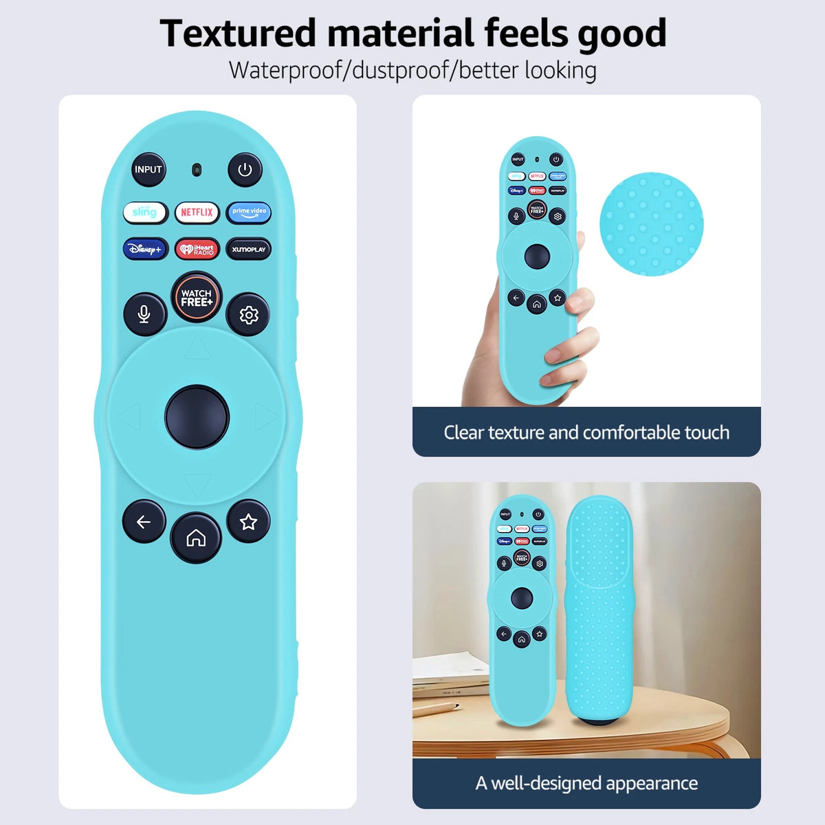 [3-Pack]XRT270 Remote Cover for Vizio Smart TV Silicone Controller Case Cover