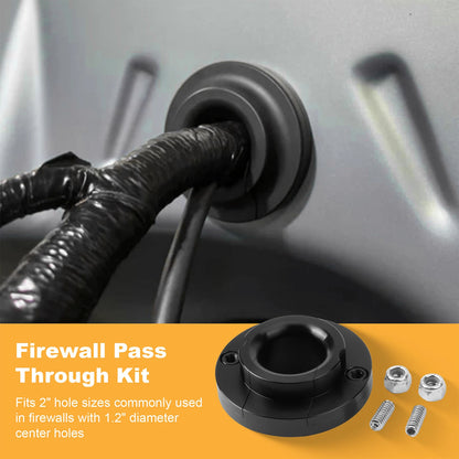 LS Swaps Harness Firewall Pass Through For Cars With a 1.2" Hole Black
