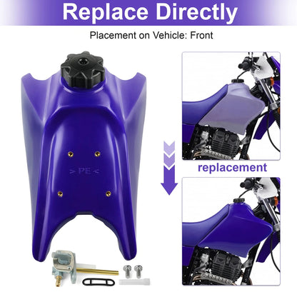 ‌4PX-24110-30-00 Fuel Gas Tank for Yamaha TTR250 96-06 Includes Gas Cap,Petcock