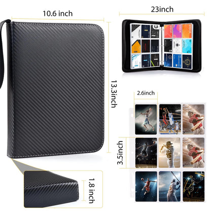 WOT I Trading Card Binder, 900 Pockets Sleeves with 900 Pockets, Black