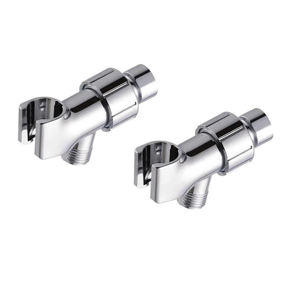 Plastic Shower Arm Bracket with 360° Swivel Joint, Easy Install, 2-Pack Sets