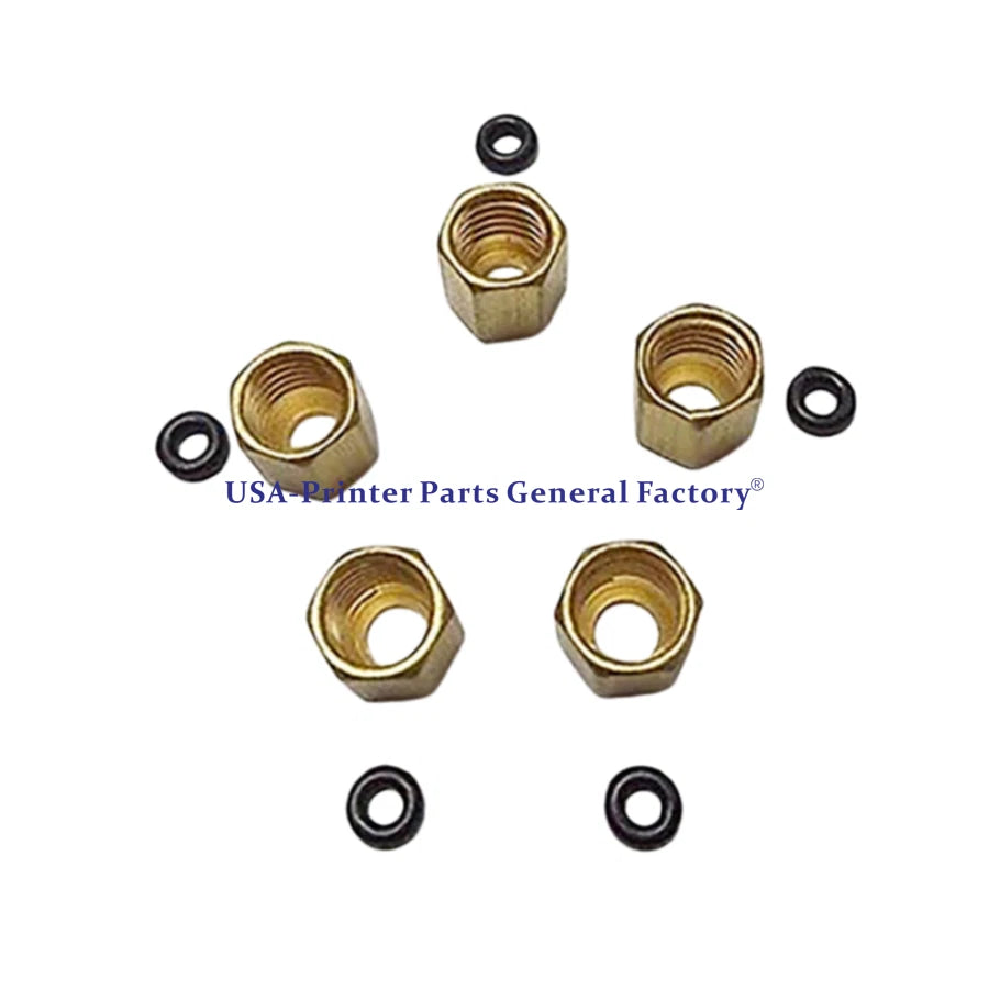 20pcs Ink Damper Copper Screw 8mm O-ring For Mimaki Roland Mutoh Inkjet Printer