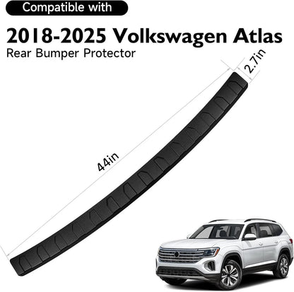 Rear Bumper Protector for VW Atlas 2018-2024 2025,ABS 2018-2025 Atlas, Black