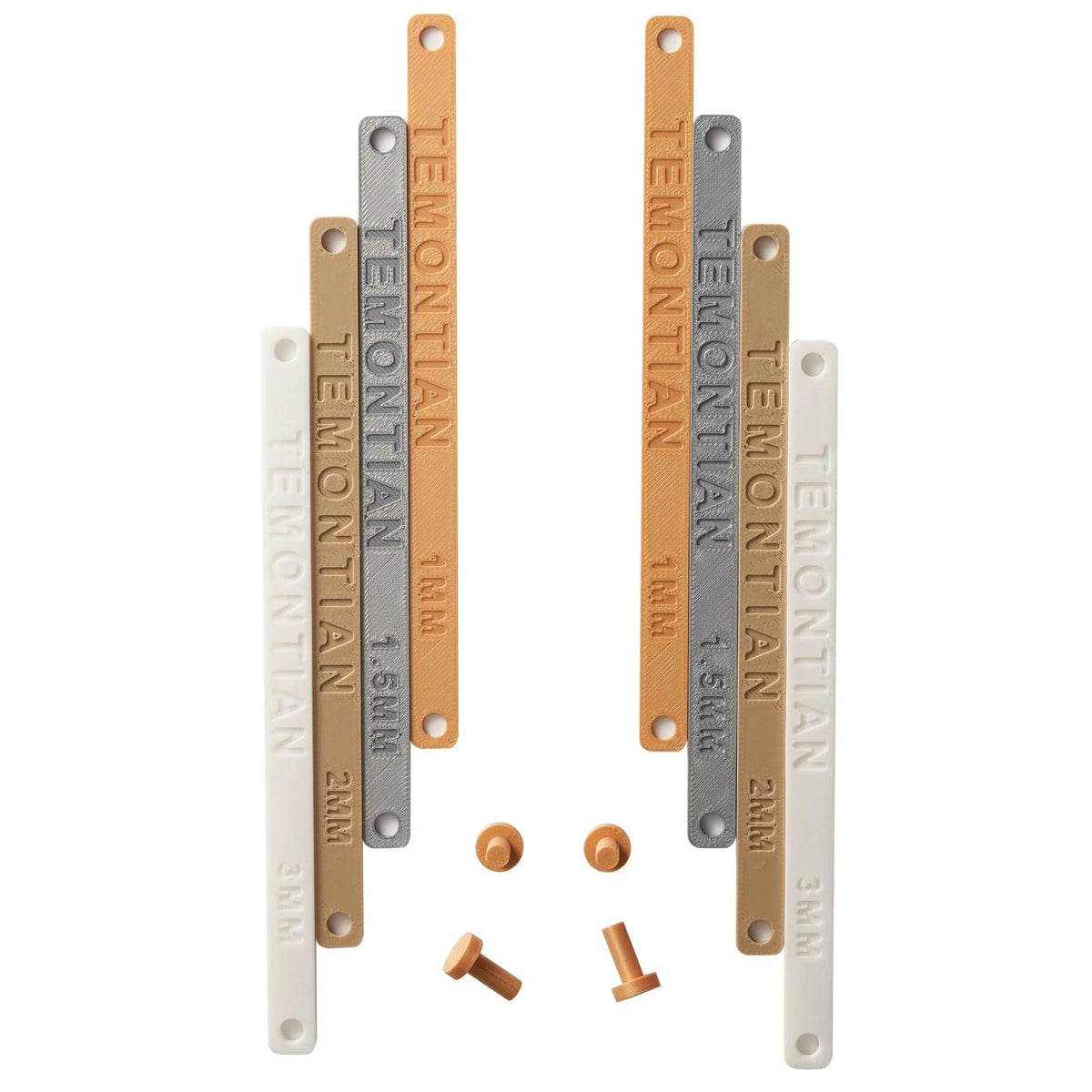 TEMONTIAN Polymer Clay Depth Guide Set, 4-Pair 13 Thickness 1-7.5Mm