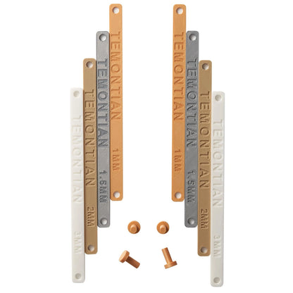TEMONTIAN Polymer Clay Depth Guide Set, 4-Pair 13 Thickness 1-7.5Mm