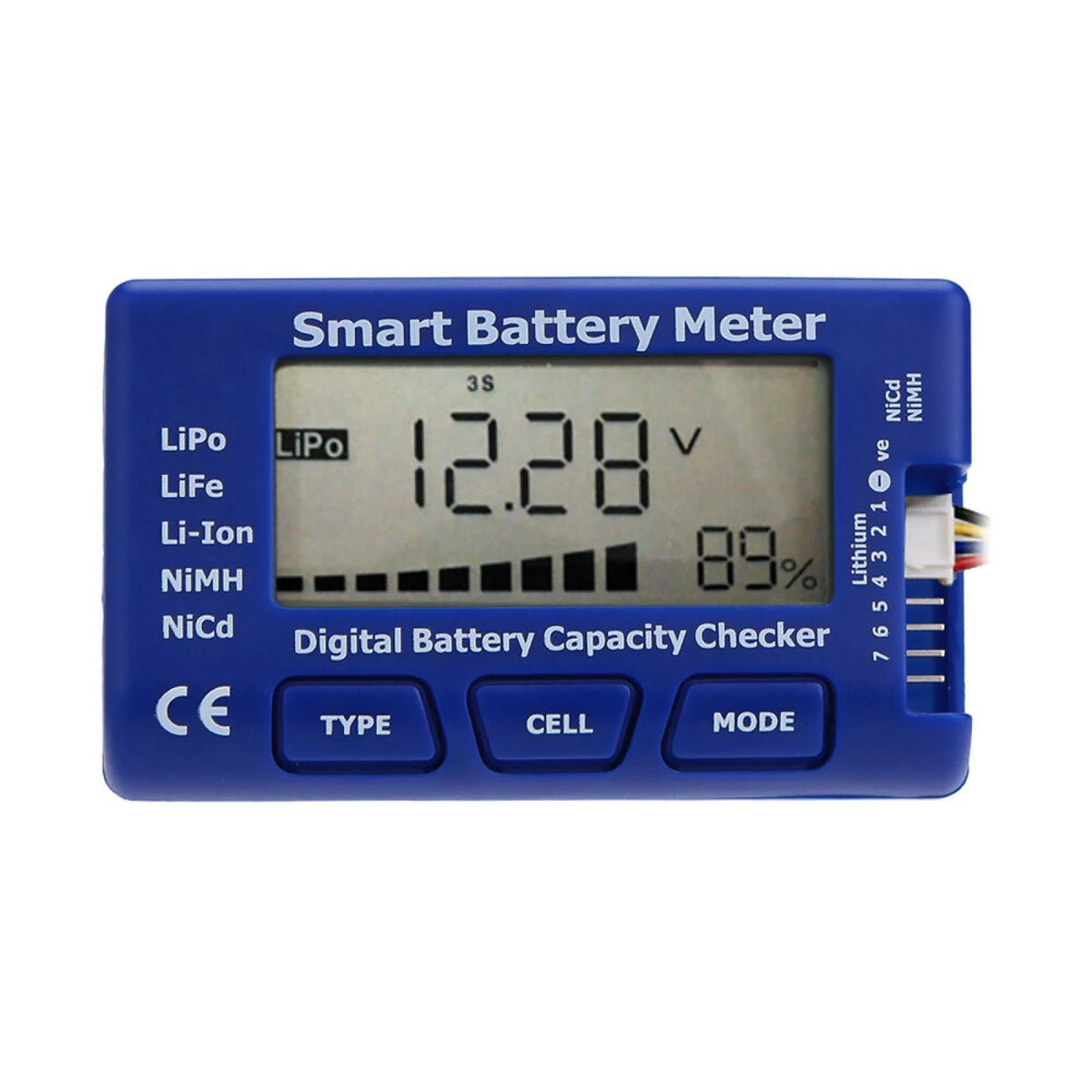 1-24V Digital Smart Battery Capacity Checker Controller Steering Gear Tester