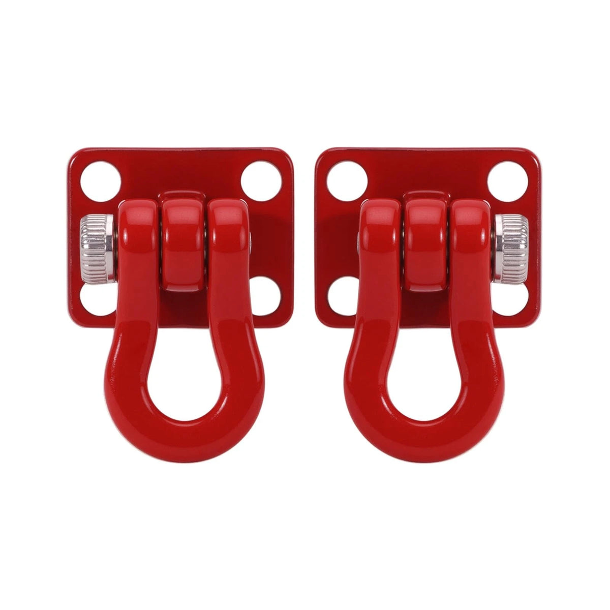 INJORA Metal Tow Hook for SCX24 TRX4M 1/24 1/18 RC Crawlers, 1/24, 1/18, Red