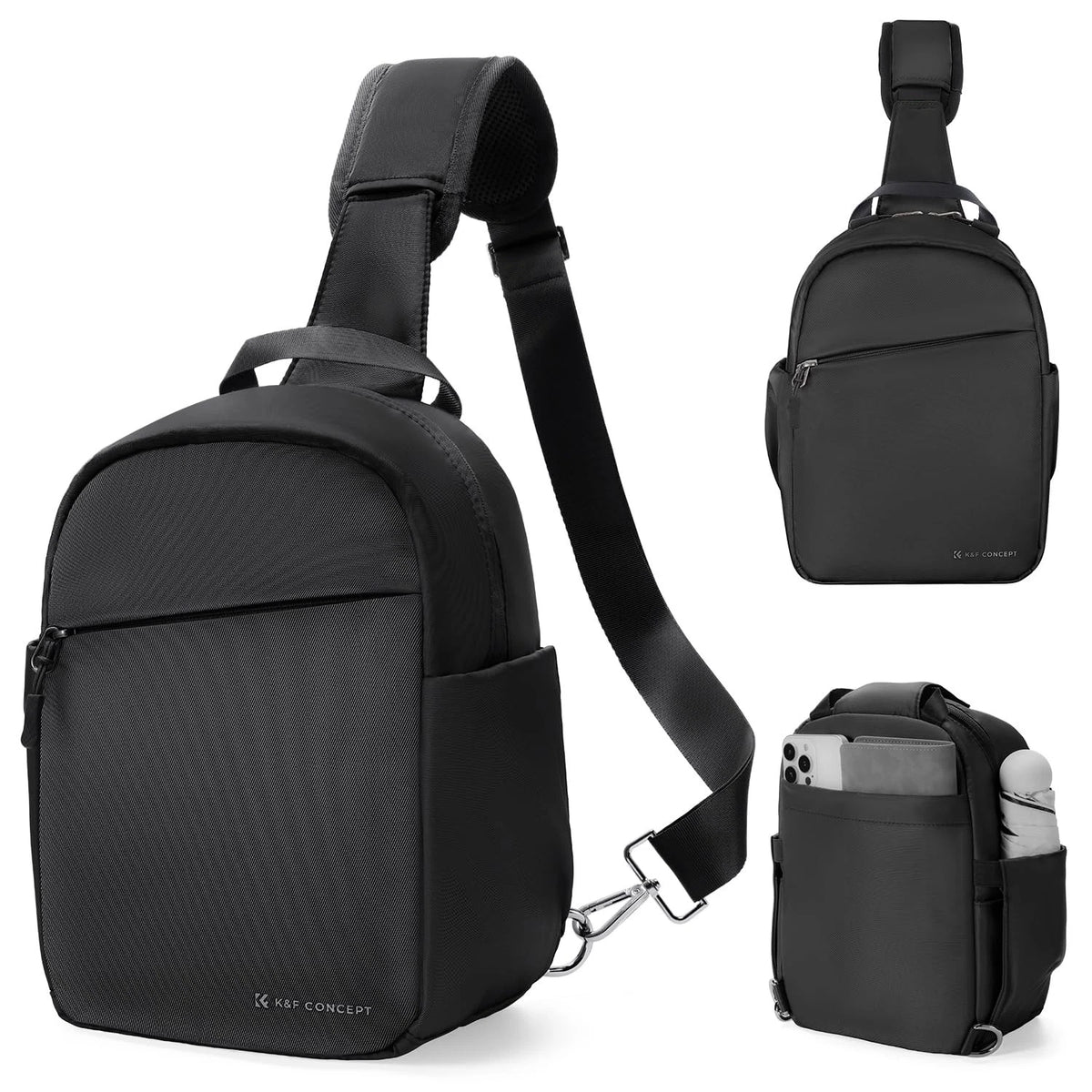 K&F CONCEPT Small Camera Bag for Photographer, Sling 5L, Black