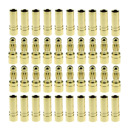 40pcs 3.5mm Gold Bullet Banana Connector Plug   for RC Motor ESC Battery