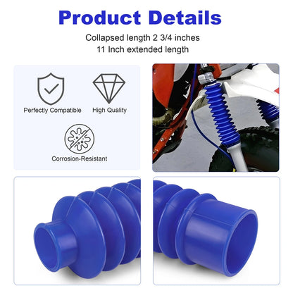 Blue Universal Fork Boots For Honda ATC 200X 1983 1984 1985 1986 1987