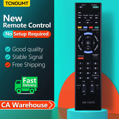 RM-YD075 Remote Control For Sony Bra TV KDL40EX64 KDL-46EX645 KDL-55EX640