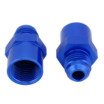 6AN Adapter Fitting Set For GM TBI Style (metric O-ring) Fuel Sending Unit Blue