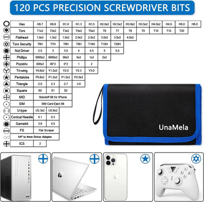 PC Building Tool Kit 140-IN-1: Computer for Repair & Assembly, Blue