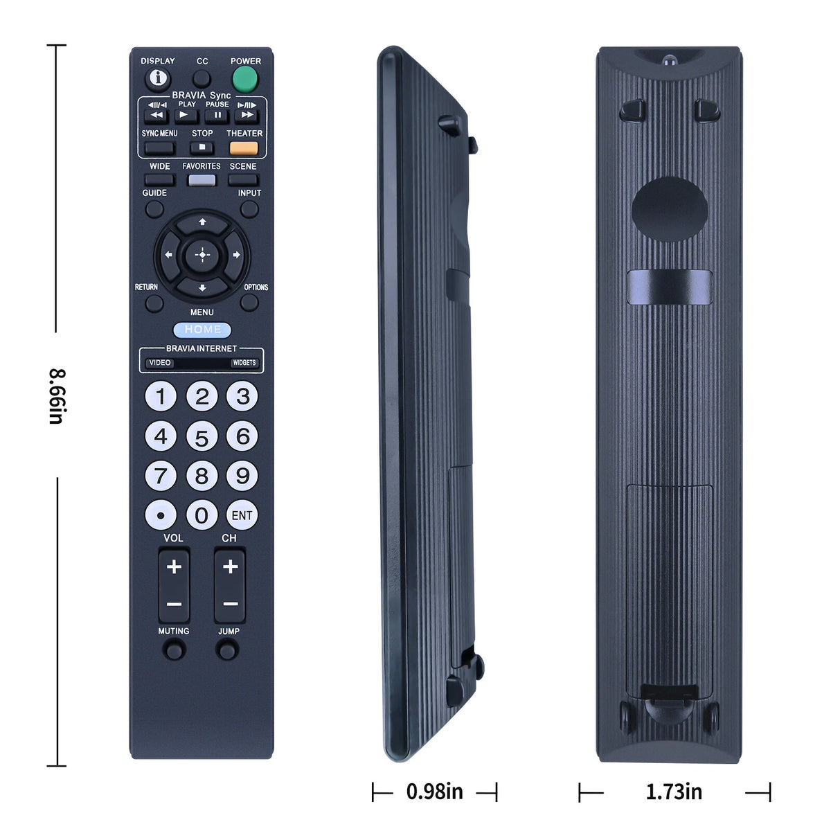 RM-YD027 Remote Control For Sony TV KDL40W5100 KDL46W5100 KDL52W5100