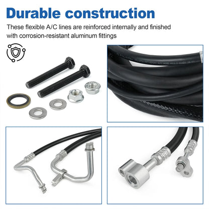 Rear A/C Line Kit for 2015-2019 Chevy Suburban, GMC Yukon XL, Cadillac Escalade