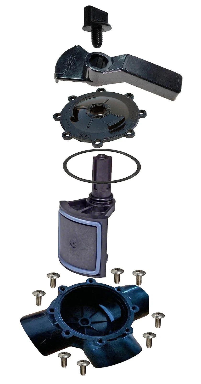 ATIE 2-Port/3-Port Pool Valve Rebuild Complete Kit Compatible with 1 Pack