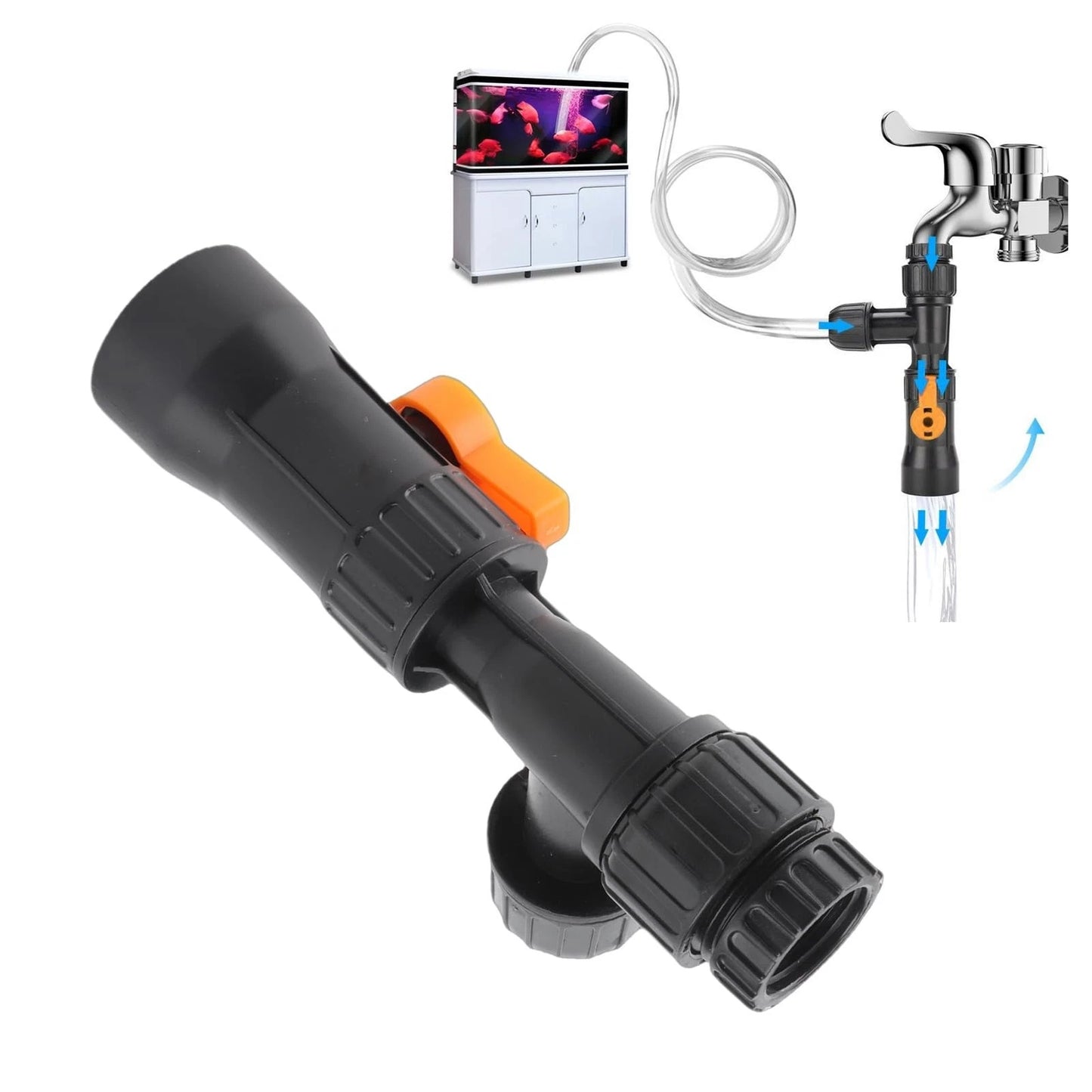 AYNEFY Fish Tank Water Changer Faucet Adapter, Aquarium with 3...