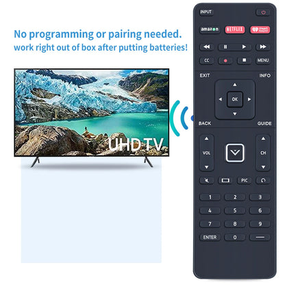 XRT500 For Vizio Smart TV Qwerty Keyboard Backlight LED Remote Control