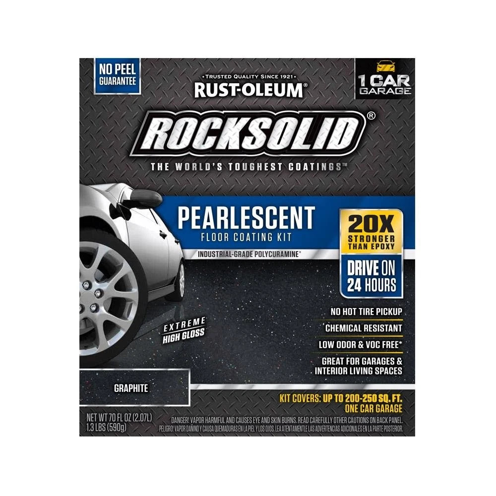Rust-Oleum 306328 RockSolid Pearlescent 1 128 Fl Oz (Pack of 1), Smoky Blue