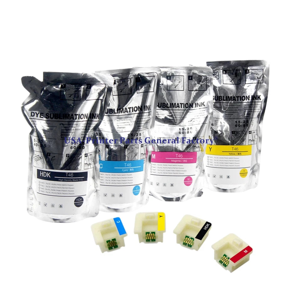 Dye Sublimation Ink with chip T46c For Epson SC F6370 F9470 F9470h
