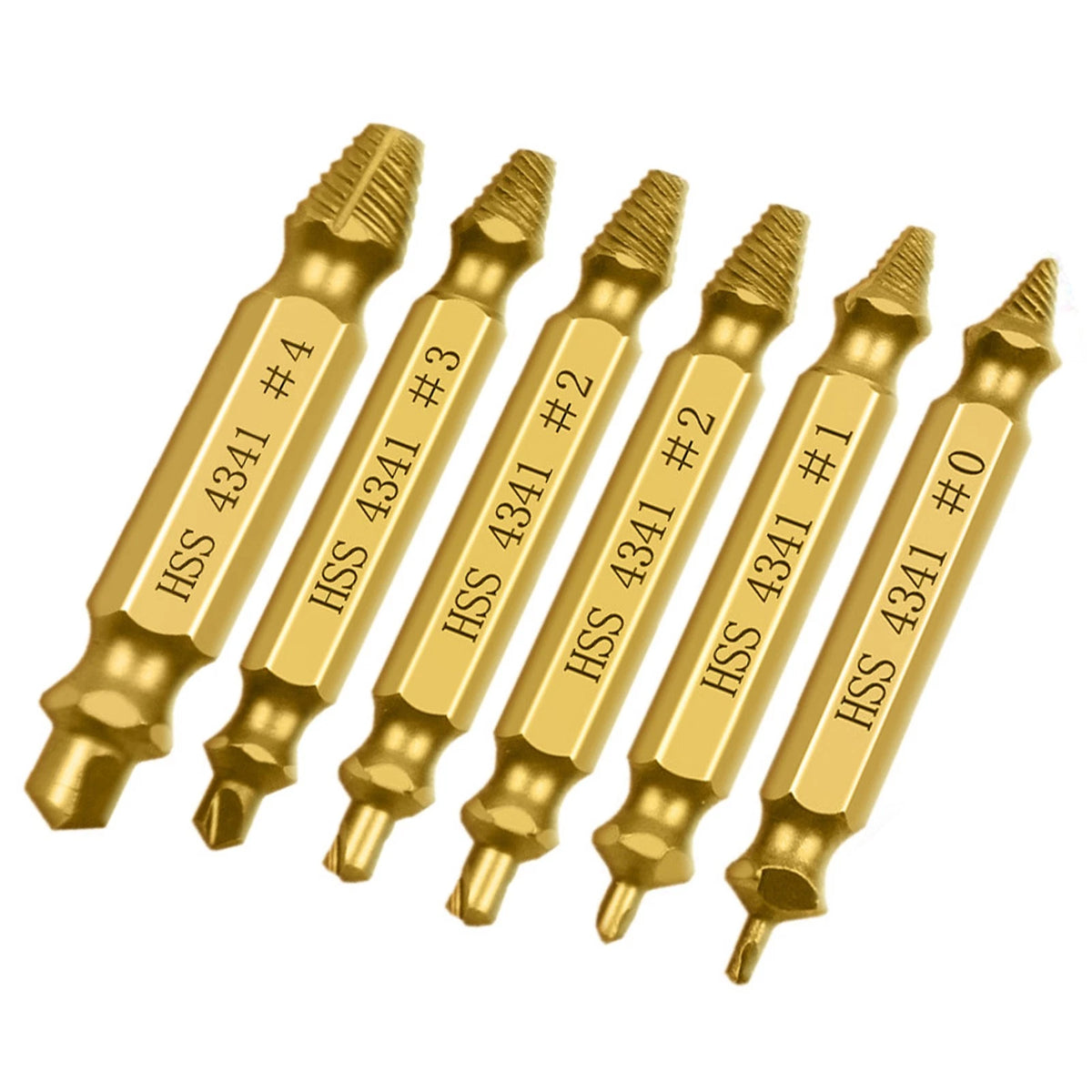 6*Damaged Screw Carbide Tip Extractor Drill Bit Broken Screw Bolt Remover Tool