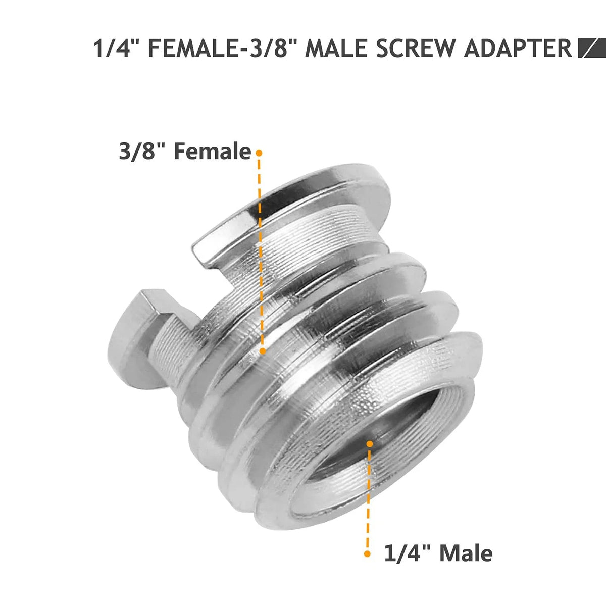 12 Pcs 1/4" & 3/8" Camera Screw Adapter Set - DSLR, 1/4'' or 3/8'', 12