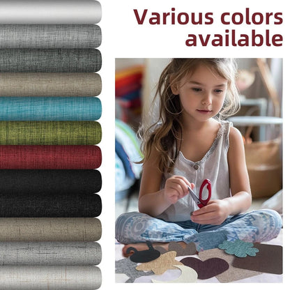 TXSN Self-Adhesive Fabric Repair Patches, Large Size 8X11 inch Dark Grey
