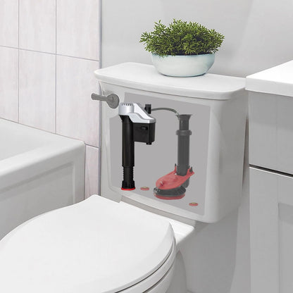 Korky QuietFILL Platinum Toilet Fill Universal to Fit 99% of Toilets, Black