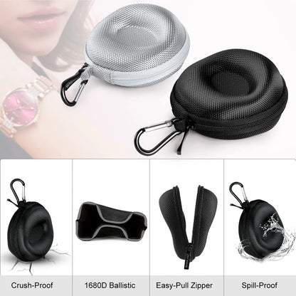 BHSKJSZ Travel Case for Men and Women - Portable 4 x 2.3 x inches, Black