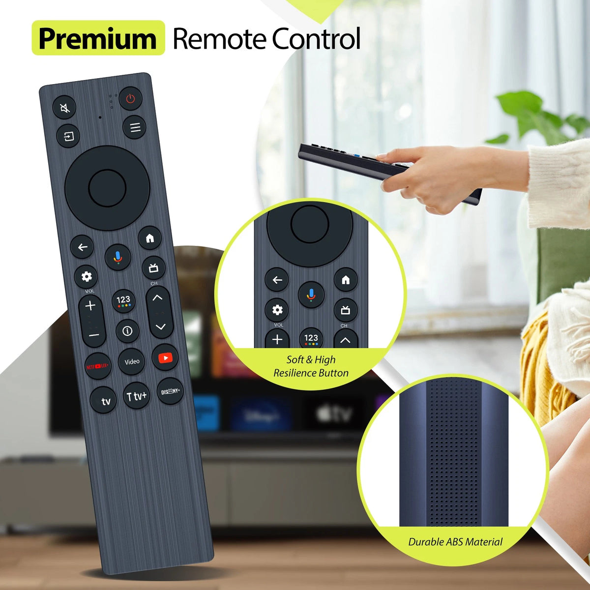 RC923A FMB1 Voice Remote Control For TCL TV 75QM6K 65QM6K 55QM6K QM7K Series