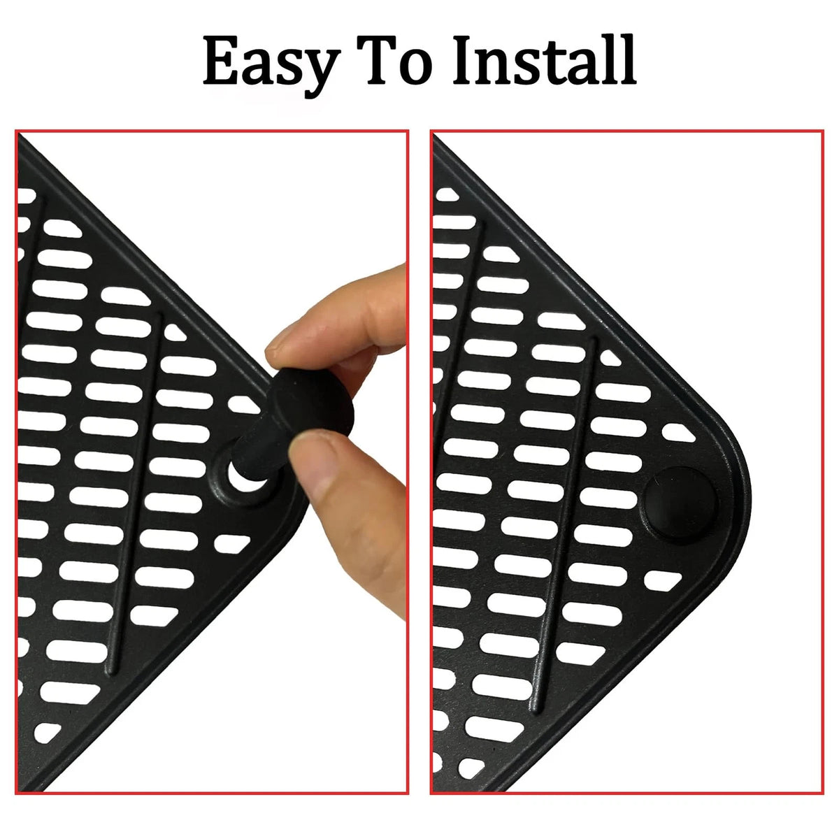 HEISENLIN Air Fryer Silicone Rubber Legs for COSORI For 10QT, Black