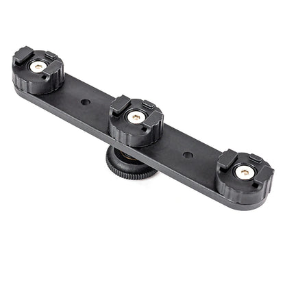 Triple Hot Shoe Bracket Holder For Camera Hot Shoe Camera Support For Fill Light