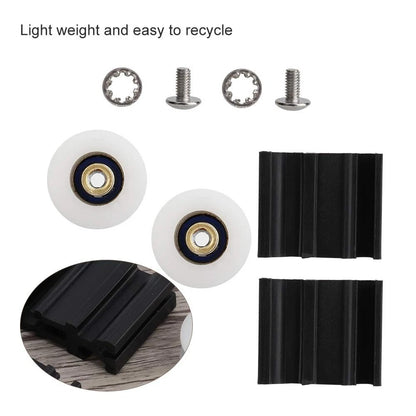 Greenhouse Door Wheel Replacement Kit, 22mm Halls Sliding black
