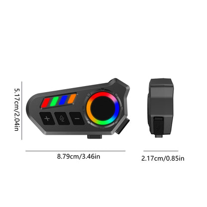 Pull Start Unit Motorcycle Helmet Headset with Bluetooth 6.0 IP65 Stereo Sound