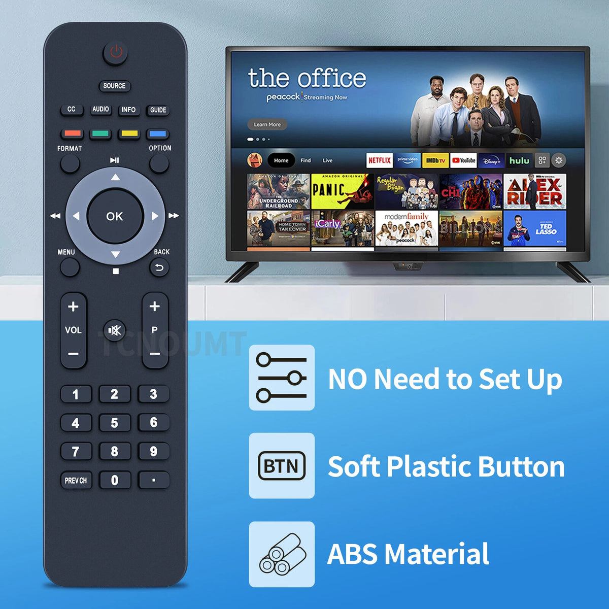RC2143619/01 Remote Control For Philip s LCD TV 19PFL3504D/F7 22PFL3504D/F7