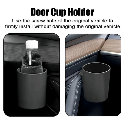 Door Water Cup Holder Storage Box For Tesla Model 3 2017-2023 Model Y 2021-2023