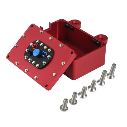 Red CNC Metal Scale Fuel Cell Receiver Box for SCX10 PR10 TRX4 1/10 RC Crawler v