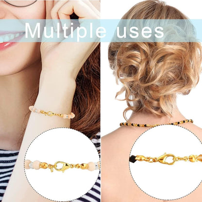 1000PCS Jewelry Making Accessories Set, 100 Lobster Claw Clasps 300 Gold