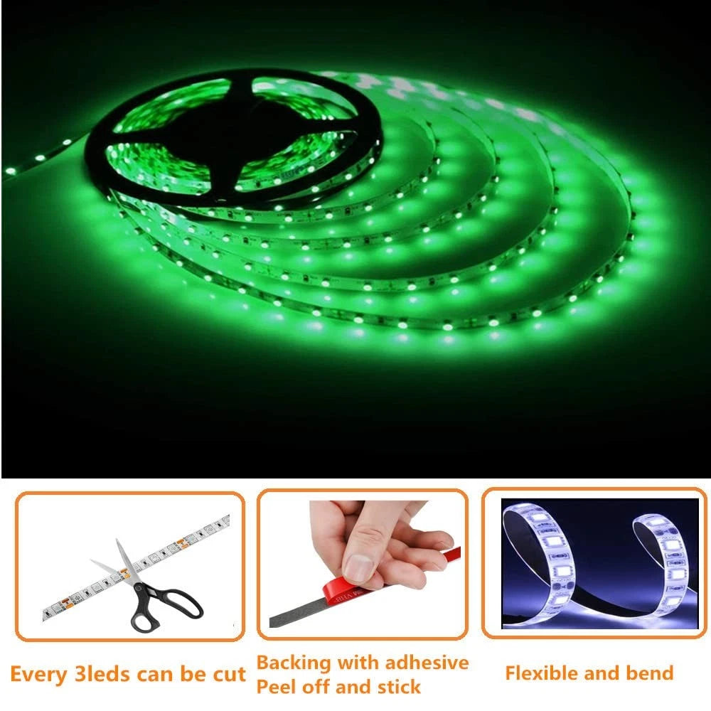 LED Boat Strip Lights, 32.8FT Marine Pontoon Led 32.8 feet, Green